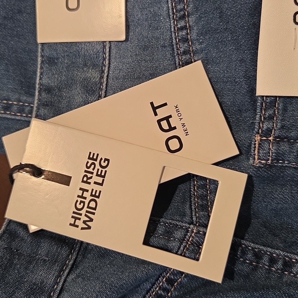 Oat New York Denim High Rise Wide Leg Jeans Size 6/28 - Picture 4 of 4